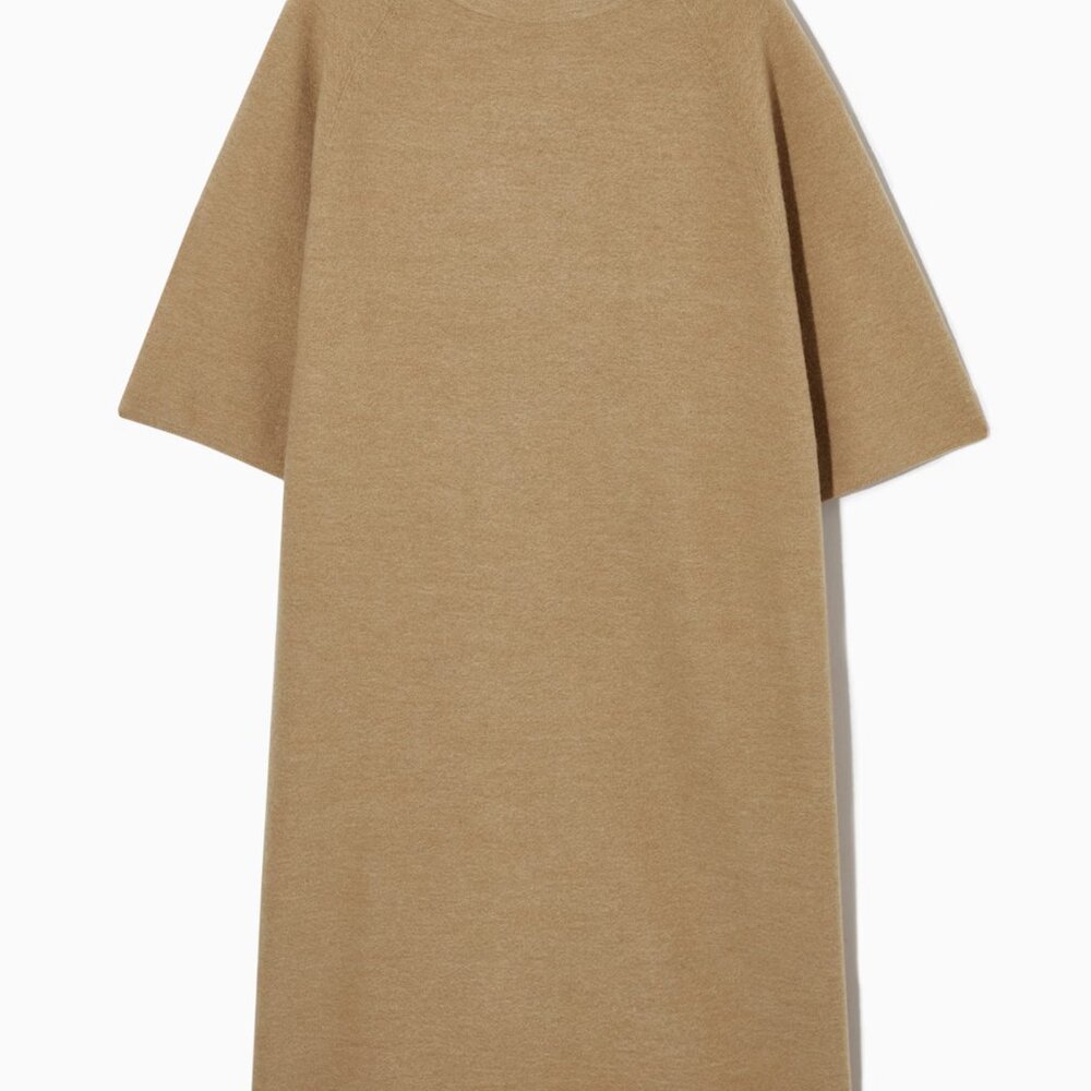 COS High Low Dress in Tan - Picture 8 of 15